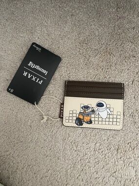 Loungefly Pixar WALL•E & EVE Card Holder - Brown & Cream